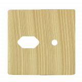 Placa p/ 1 Tomada + furo 4x4 - Novara Maple